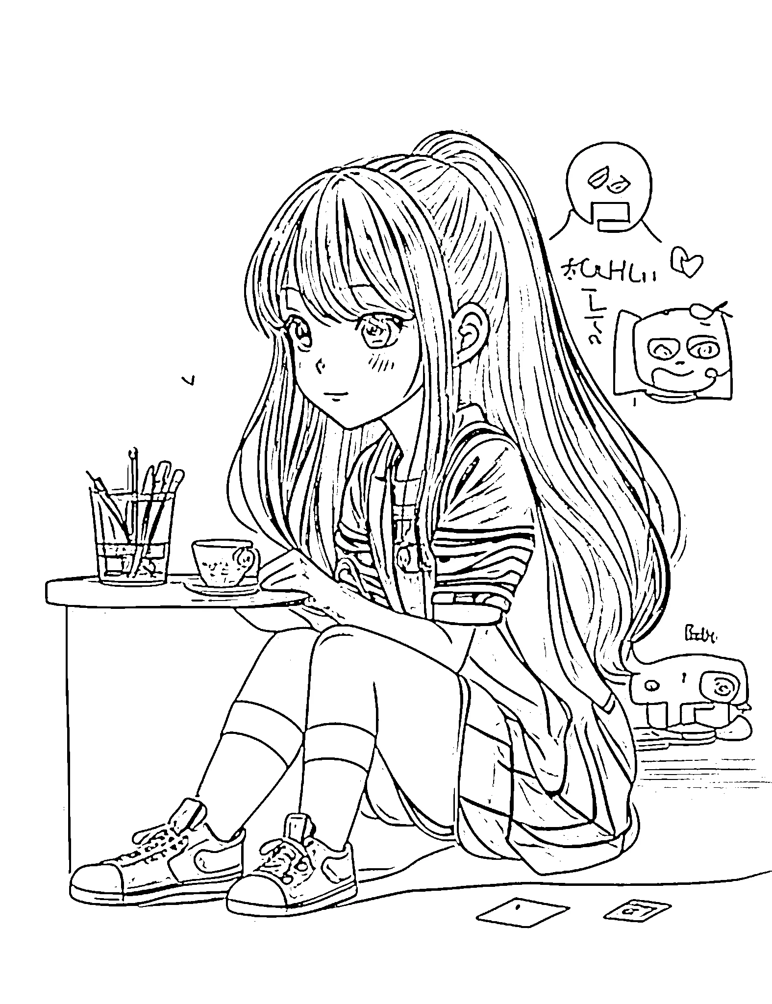 cute chibi girl moments